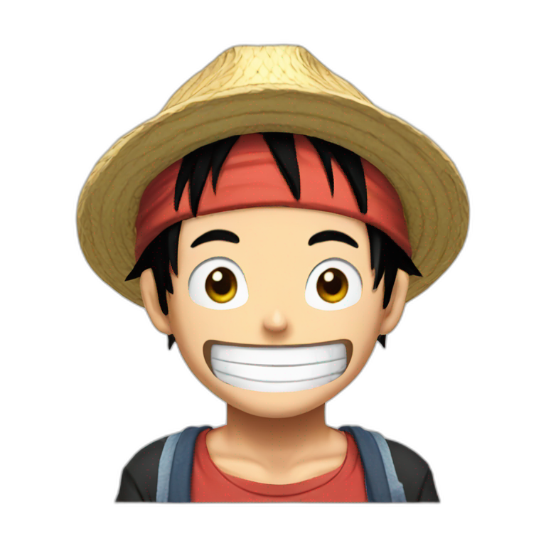 Luffy one face emoji