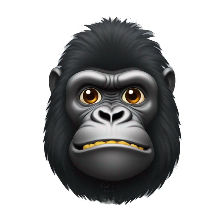 Black gorila emoji