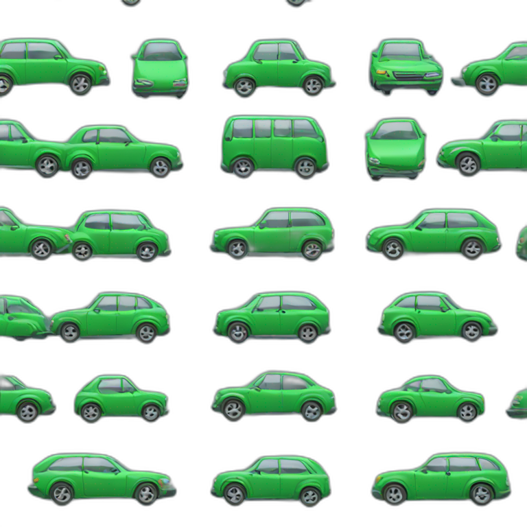 one car green emoji