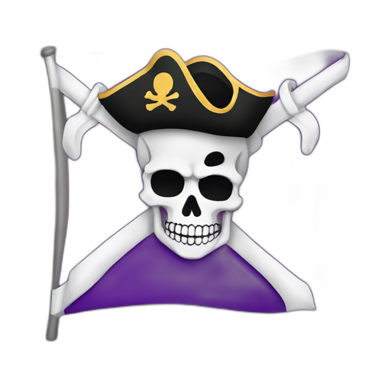 purple pirat flag emoji