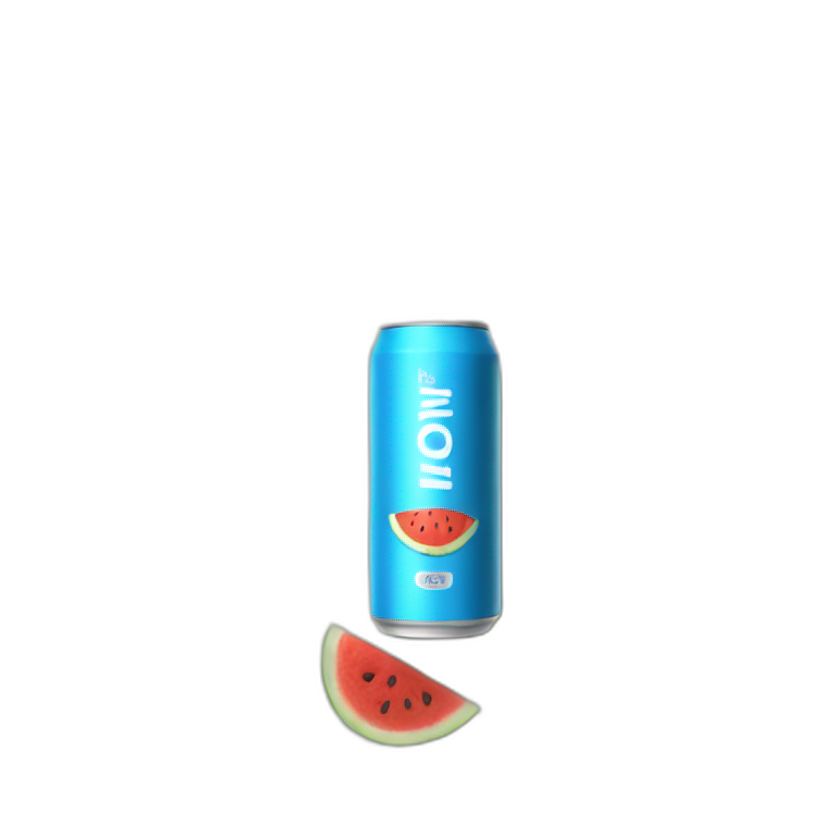 energy drink with watermellon emoji