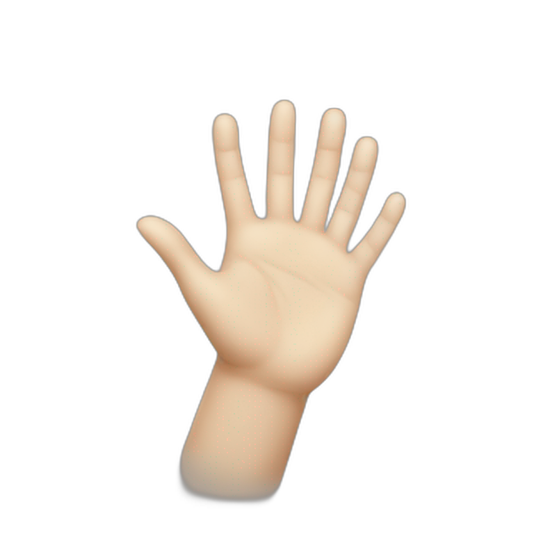 giving hand emoji
