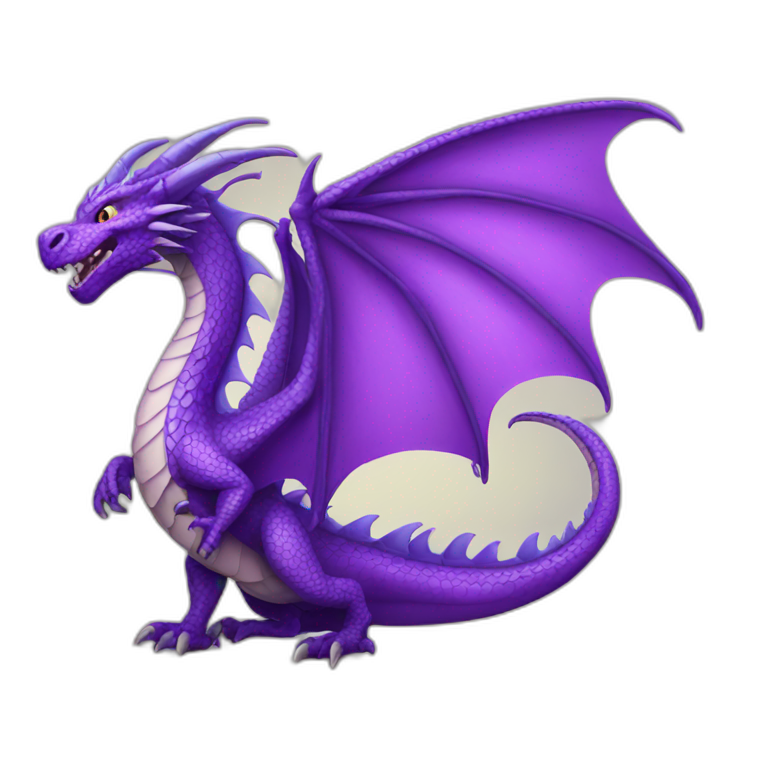 Purple dragon emoji