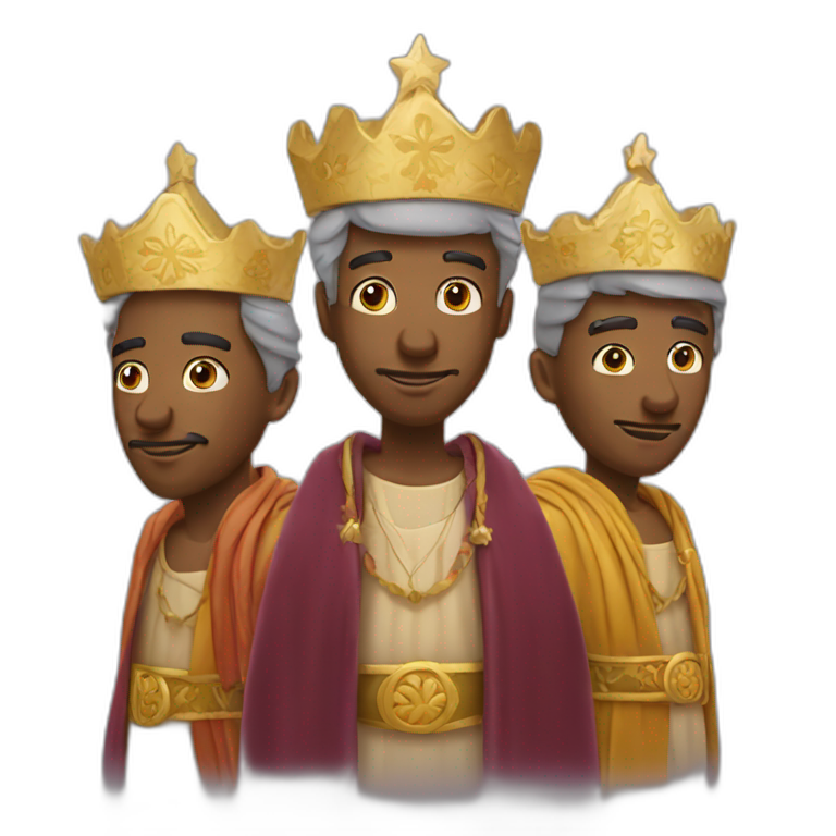 Three wise men emoji