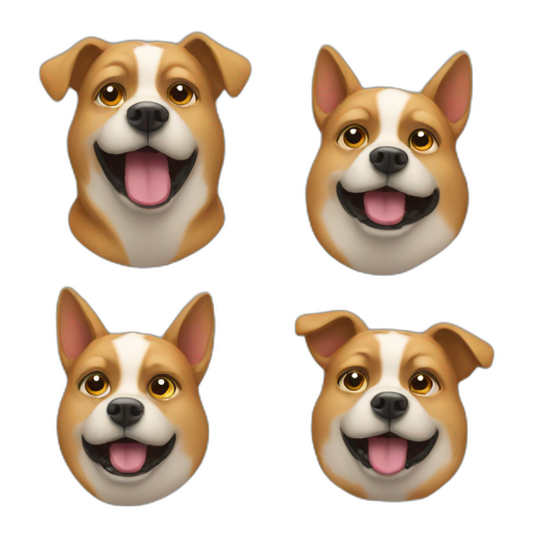 dog emoji mixed with drunk emoji emoji