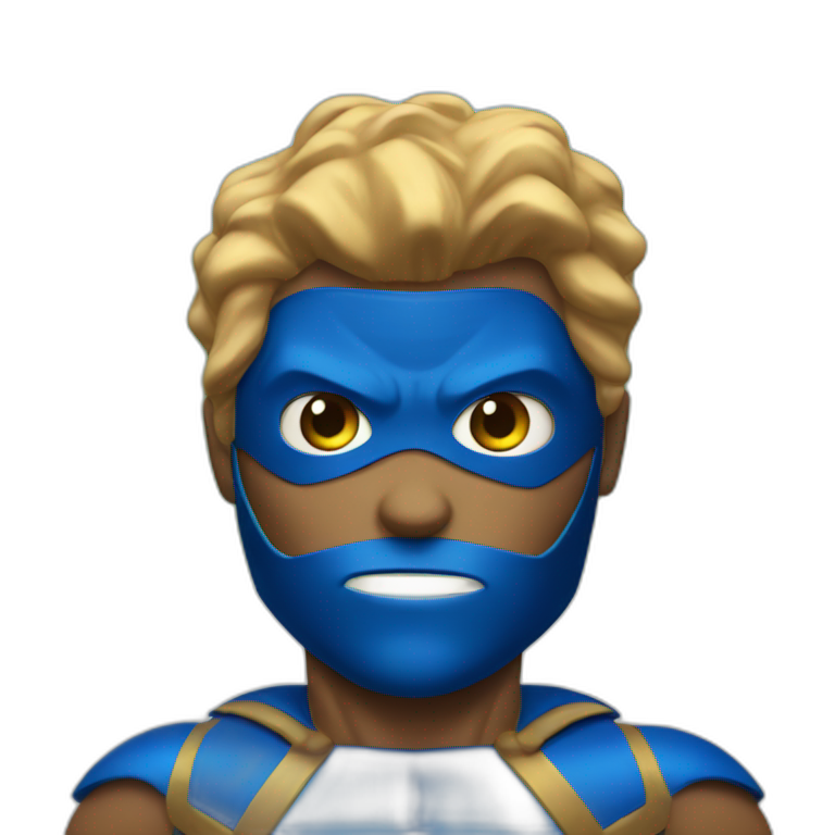 A superhero called Nut-Man emoji