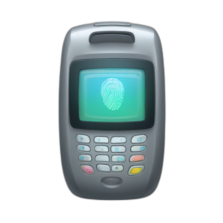 Fingerprints scanner emoji