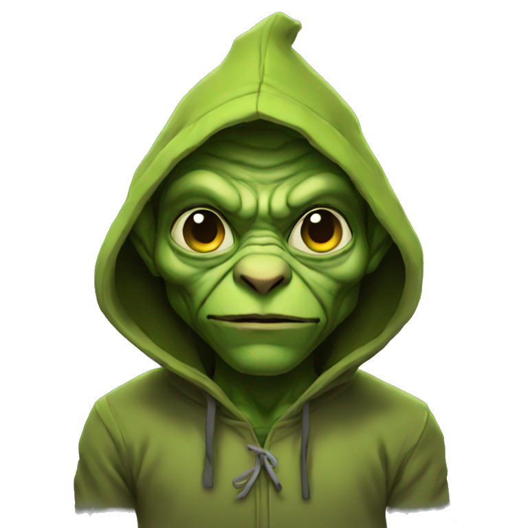 goblin in a hoodie emoji