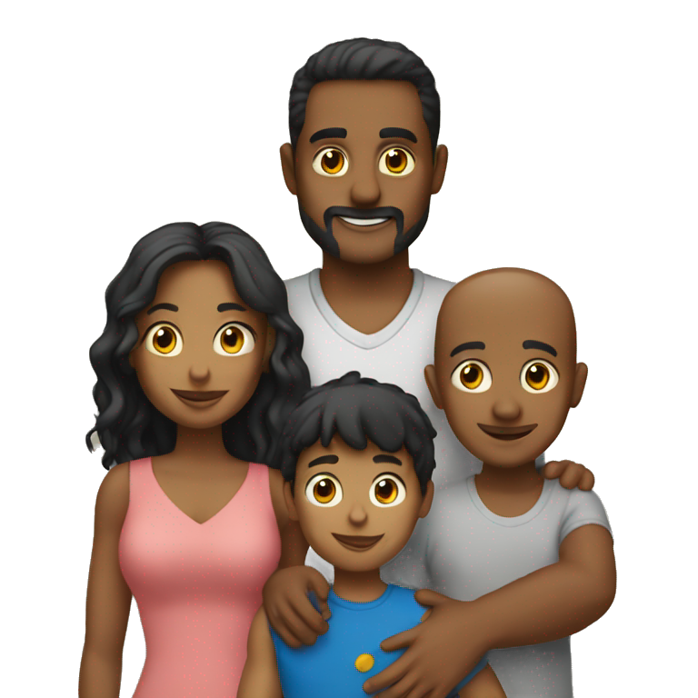 Familia de 5 emoji