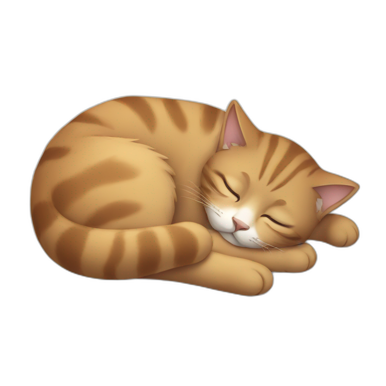 sweet-cat-sleeping emoji