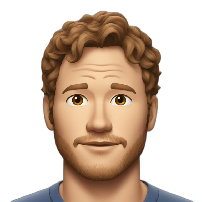 Chris Pratt ultra realistic emoji
