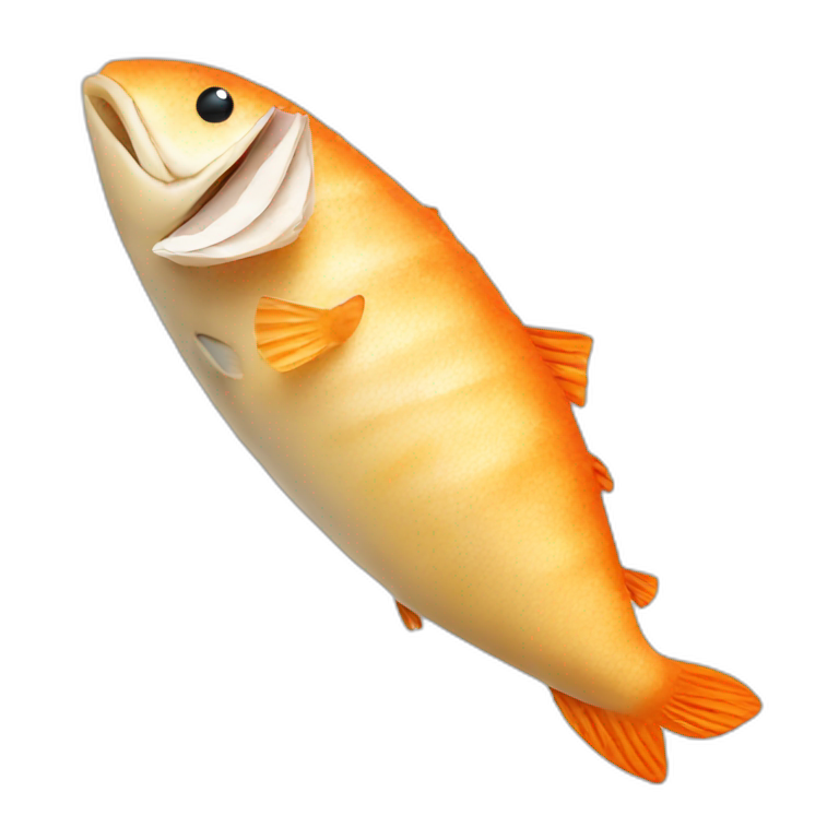 fish with a baguette emoji