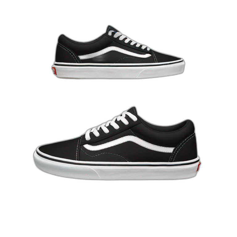 vans shoes black emoji AI Emoji Generator