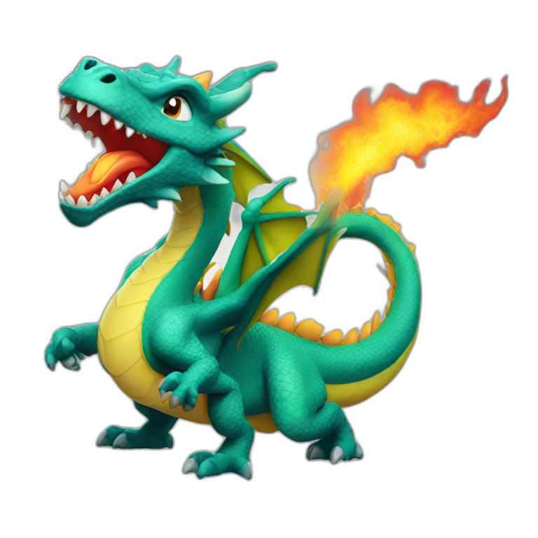 female Fire-Breathing Dragon emoji