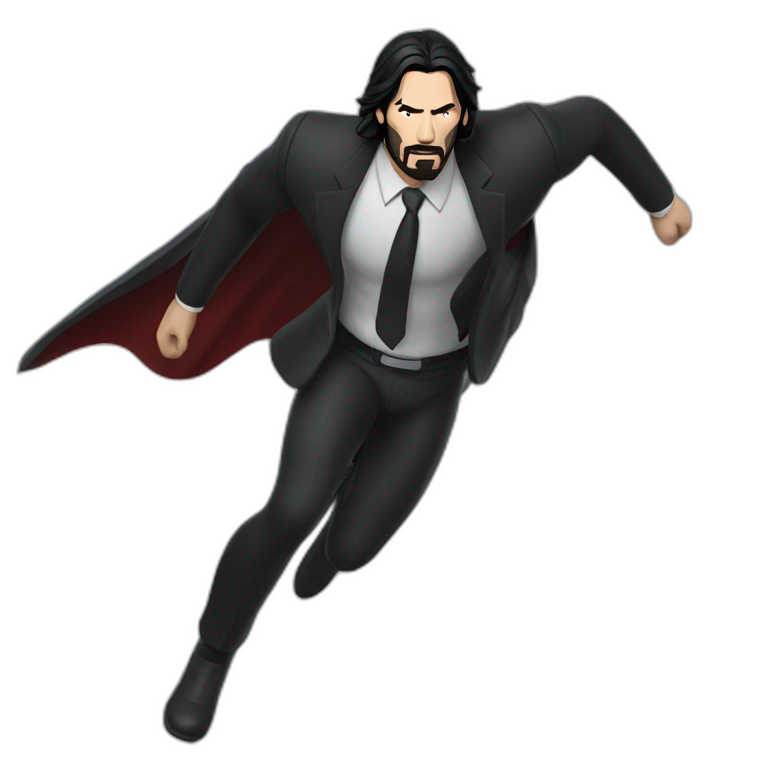 john wick superman flying emoji