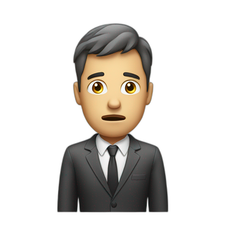 stressed businessman emoji