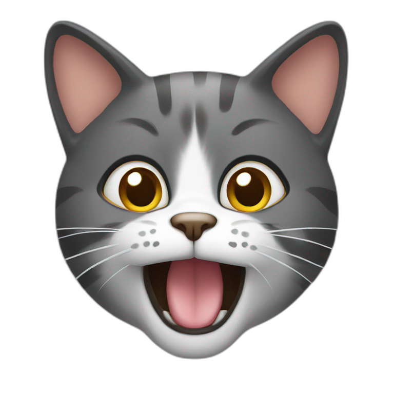 Cat surprised  emoji