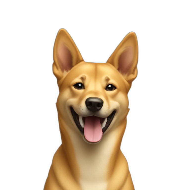 smiling carolina dog emoji