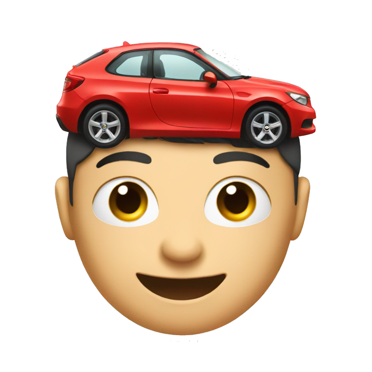 Red colour Car emoji