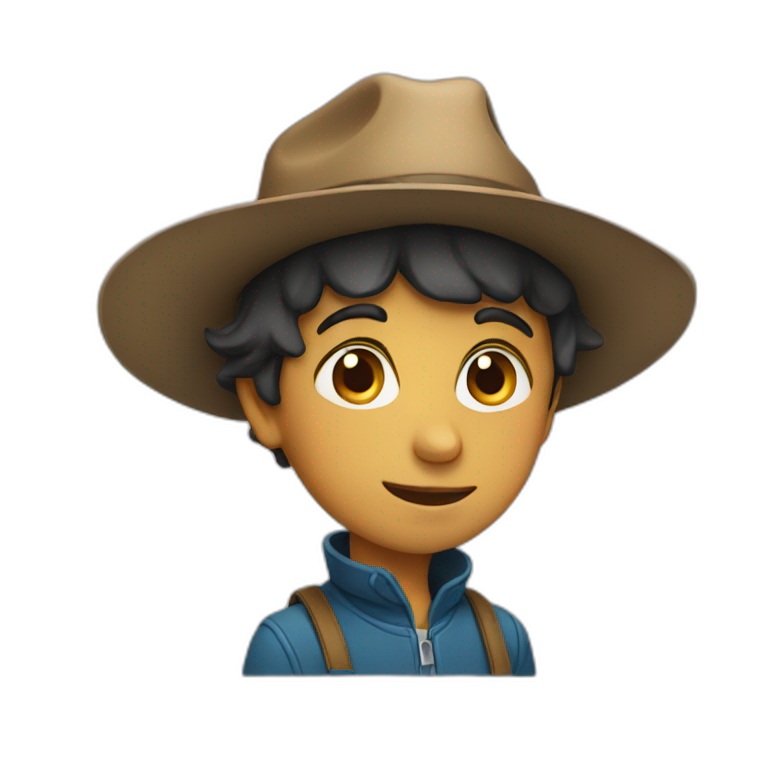 boy with hat emoji