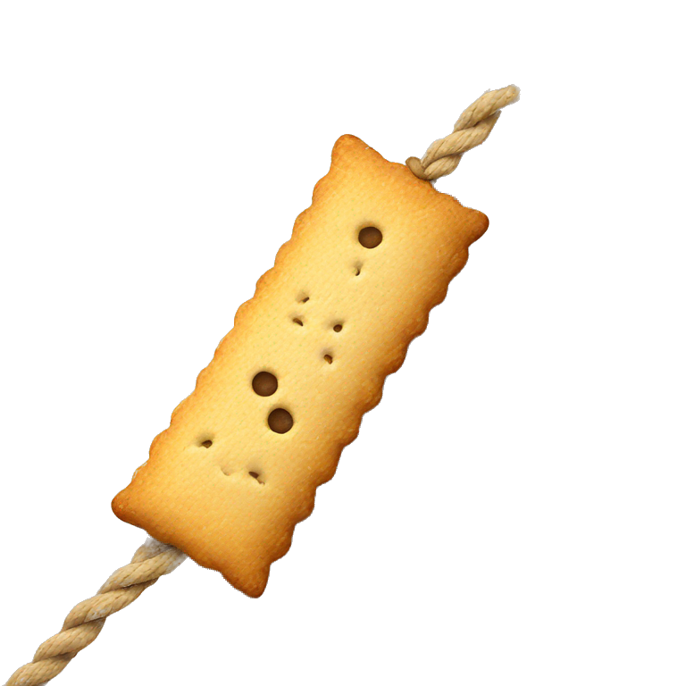 Cracker with a rope emoji