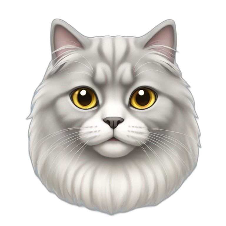 white-grey-Persian-cat emoji