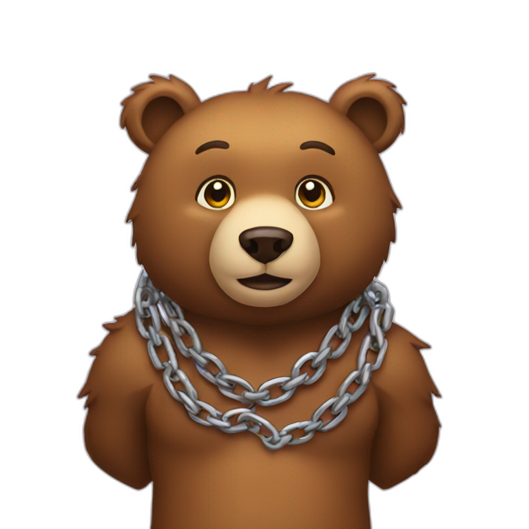 Bear chain emoji