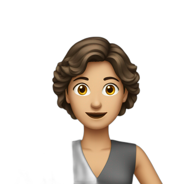 Woman Brünette computer emoji