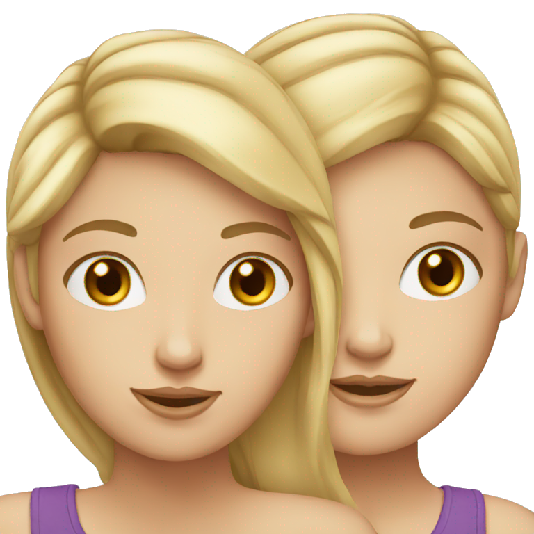 two white girls emoji