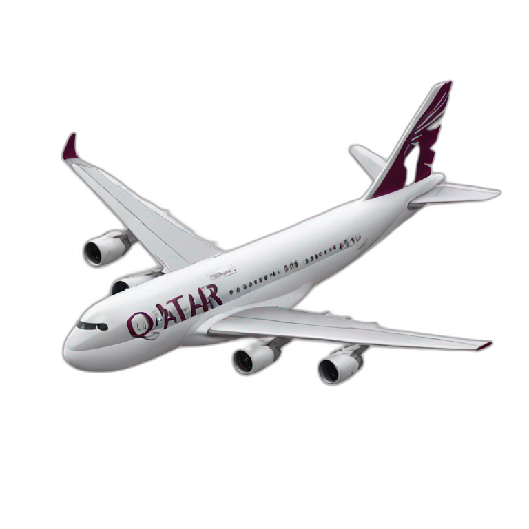 Qatar air airplane emoji