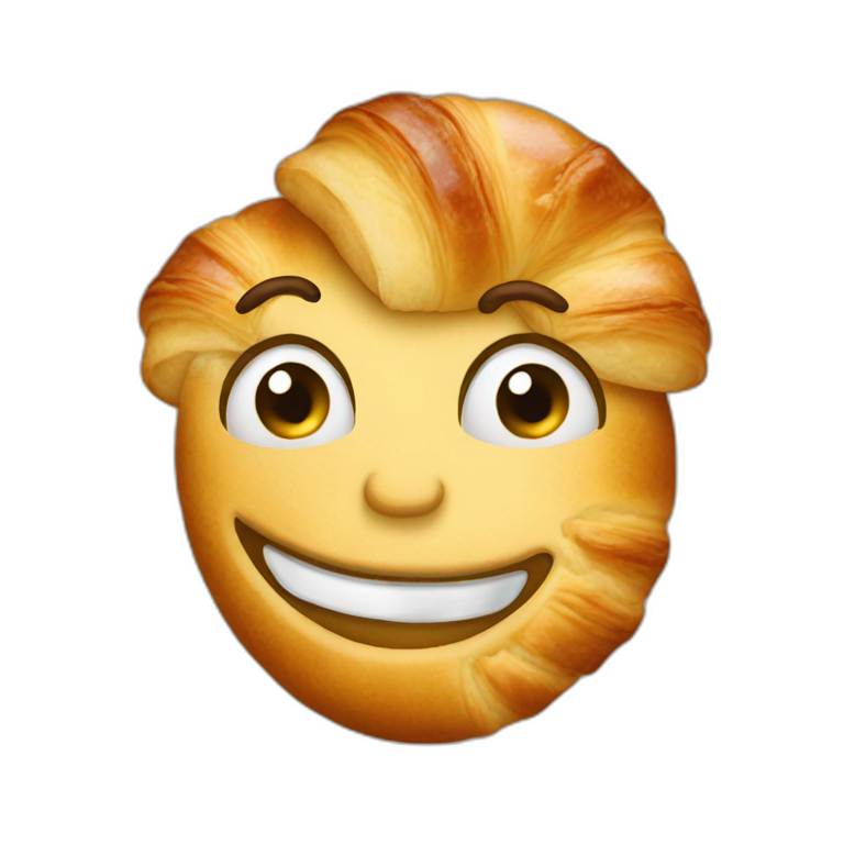 croissant—with—human—face emoji