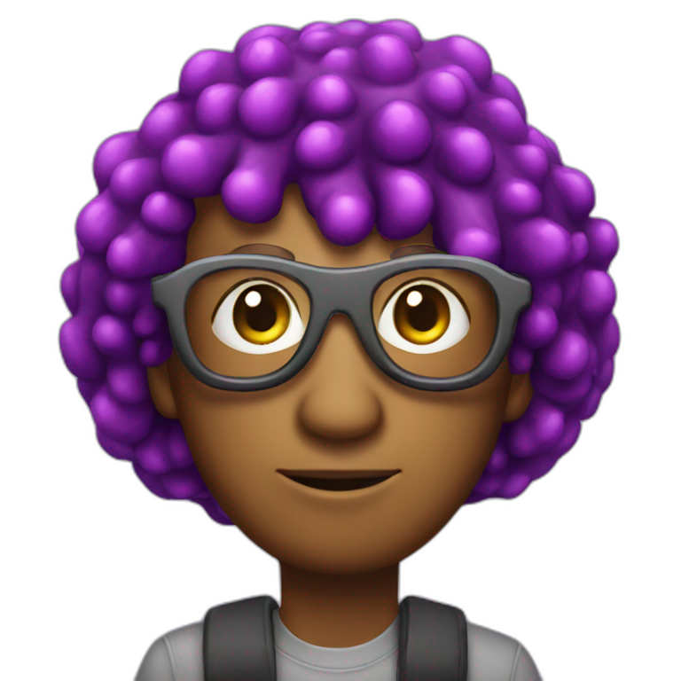 Computer Engineer purple octopus emoji