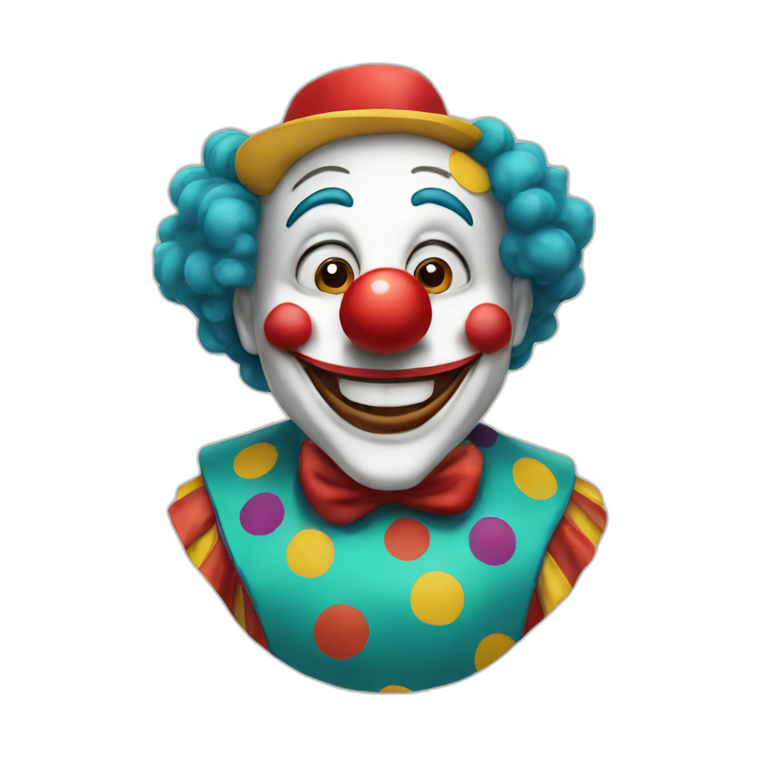 Happy clown emoji