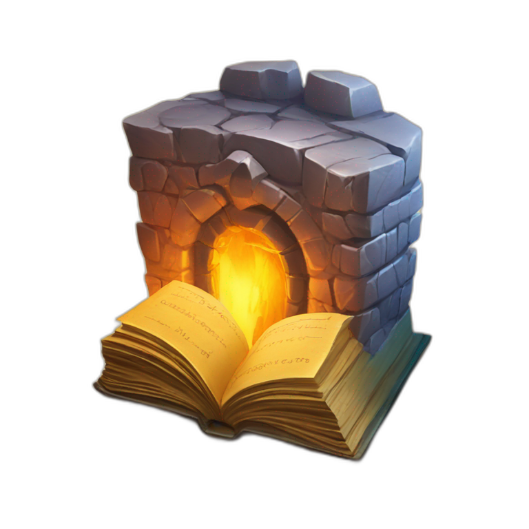 dungeon and dragon book emoji