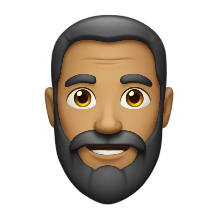 Bearded daddy djinn emoji