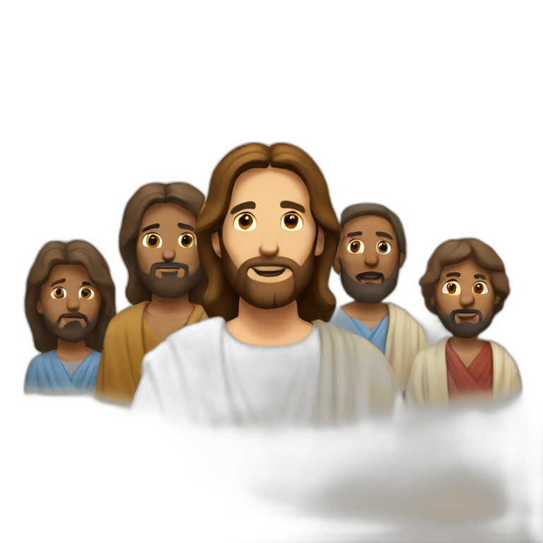 Jesus and disciples emoji