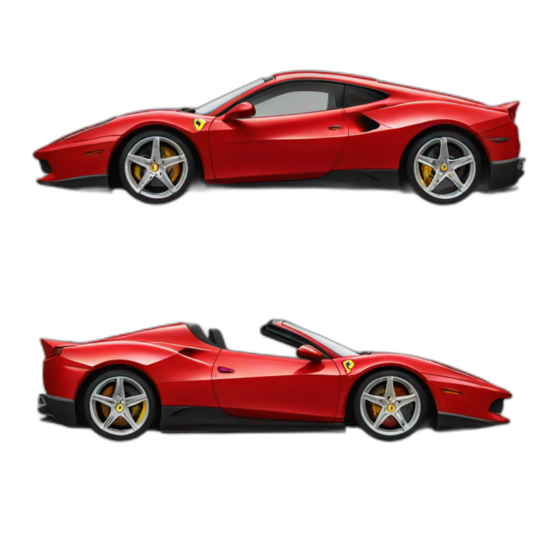 Red Ferrari emoji
