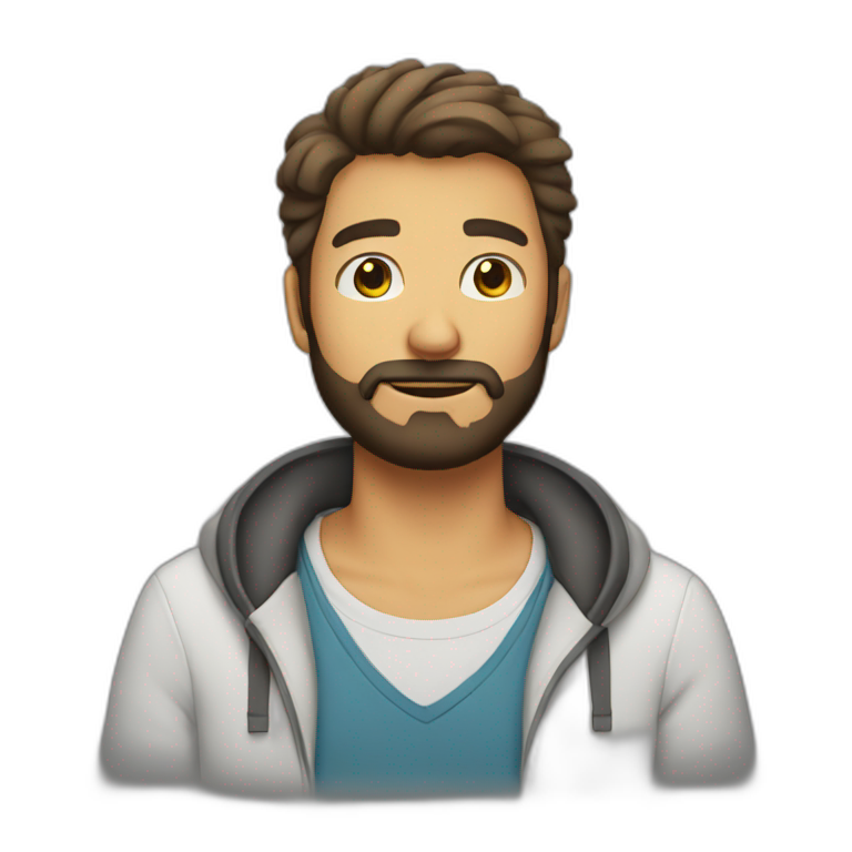 vicho guy with beard emoji