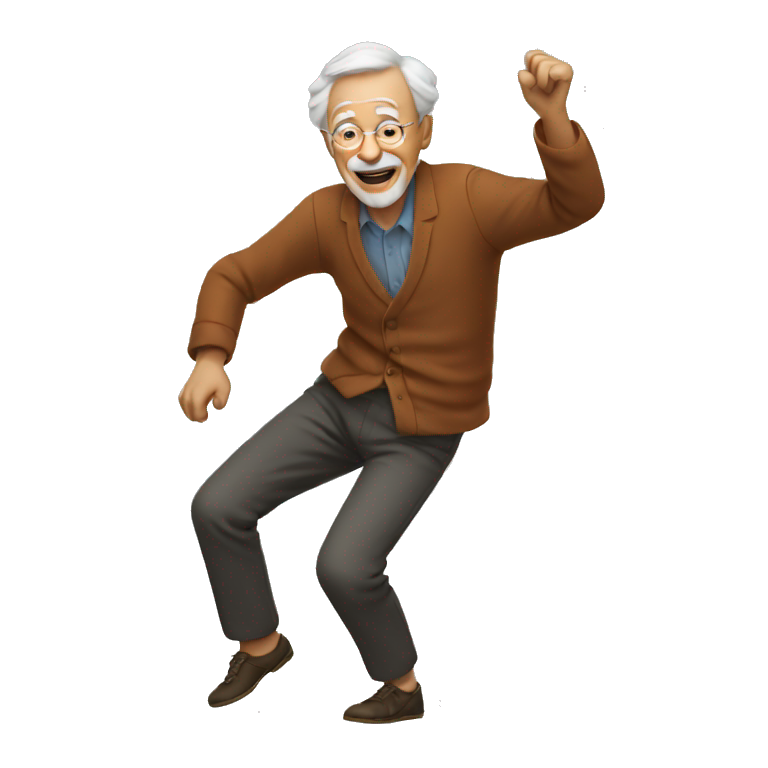 old man dancing emoji