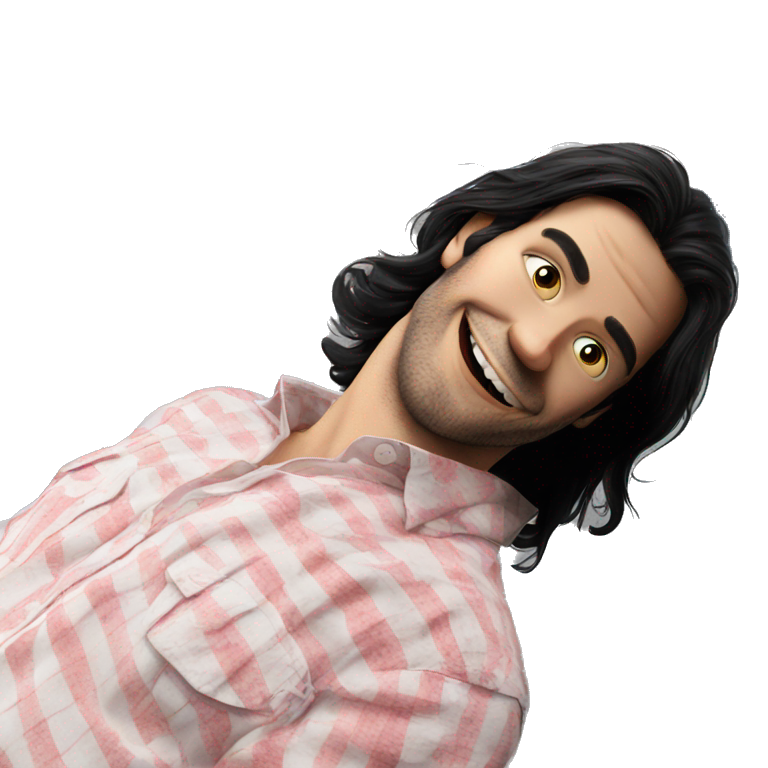 happy black hair boy portrait emoji