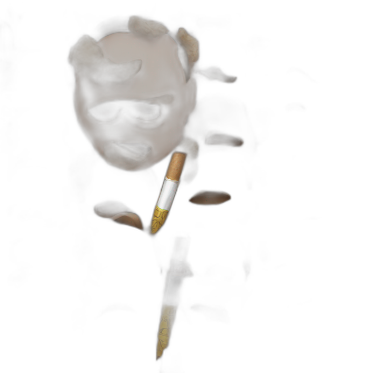 Elon musk smoking a cigar emoji