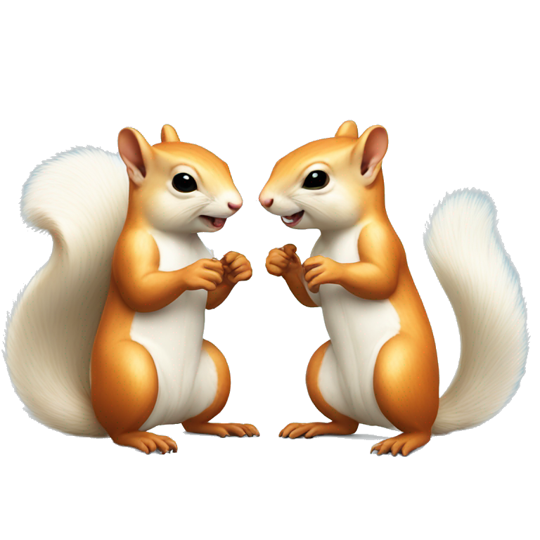albino squirrels asking each other questions emoji