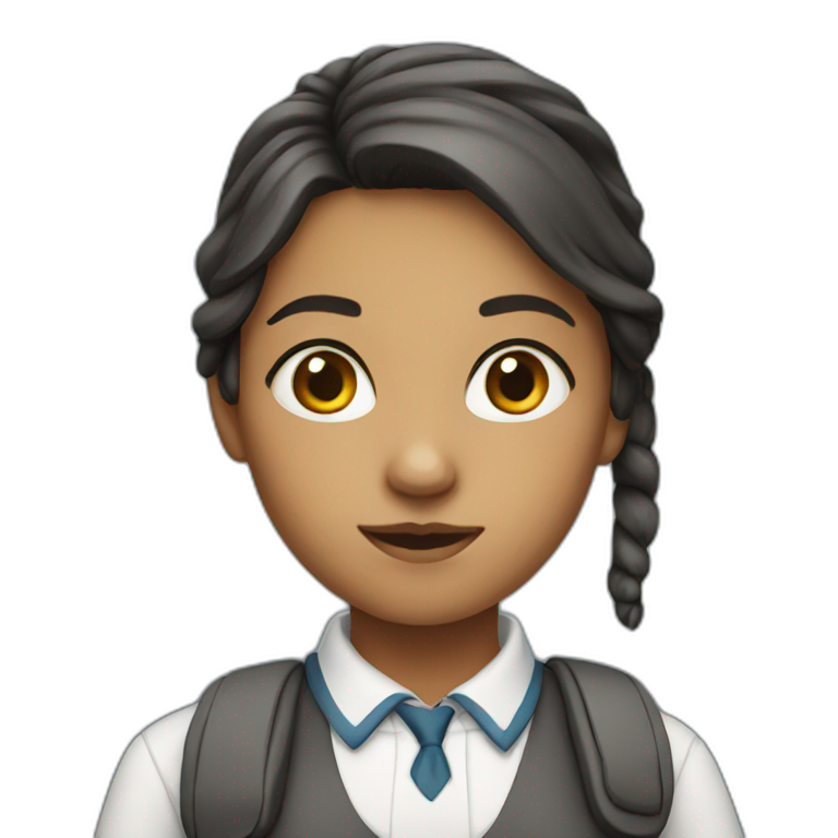School girl emoji