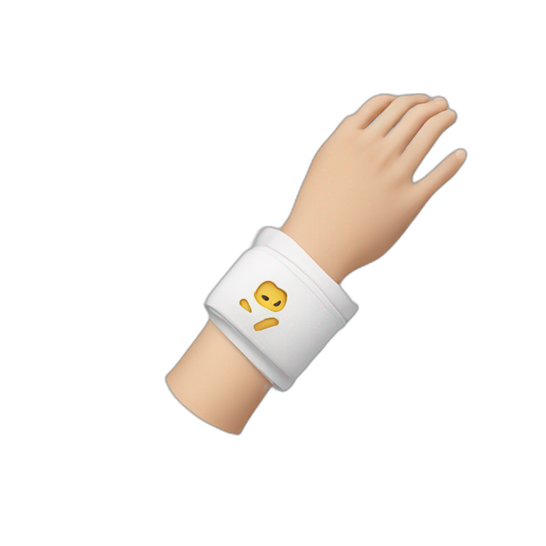 wrist with cast emoji