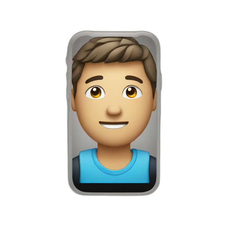 person holding a smartphone emoji