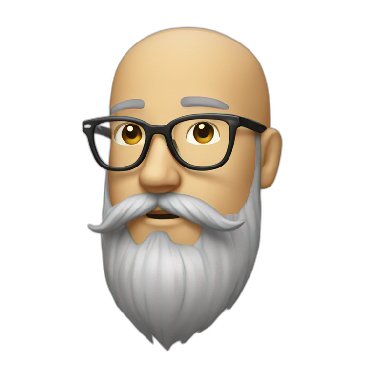 beard hipster glasses emoji