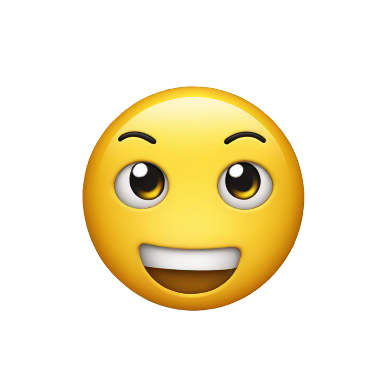 surprised smiley face emoji