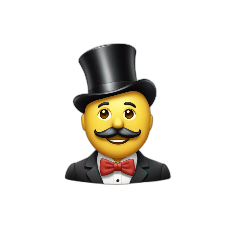 Le monsieur du monopoly emoji