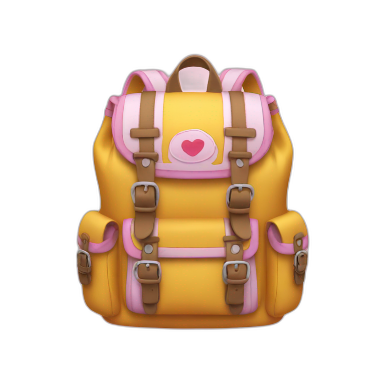 Girly backpack emoji