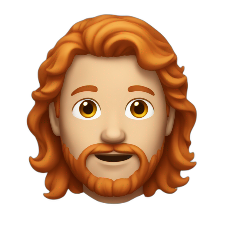 red-haired man without a beard emoji